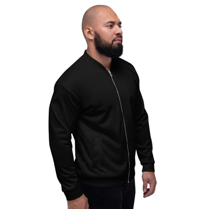 iSAW Unisex Black Bomber Jacket