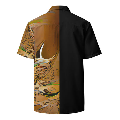 Half Black Half Gāolàng - Unisex Button Shirt