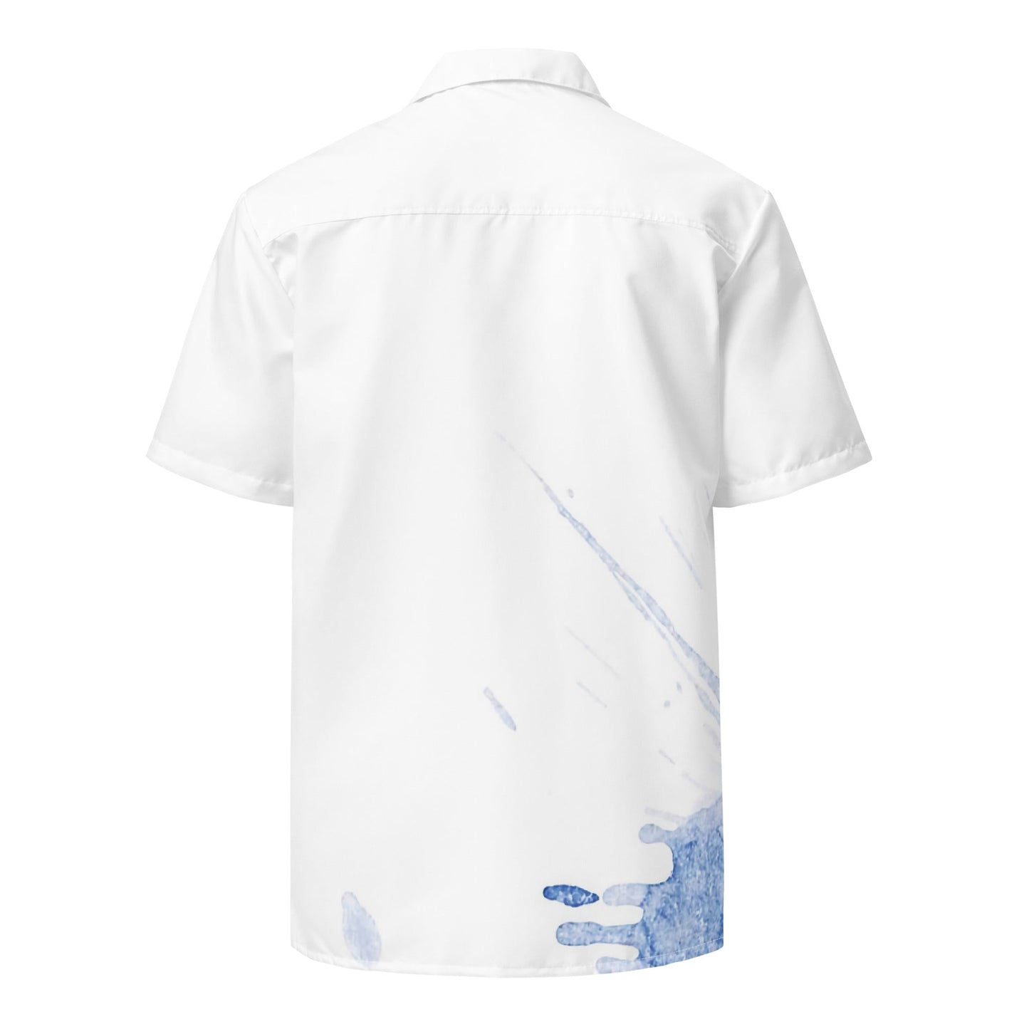 Watercolour Blue Splash - Unisex Button Shirt