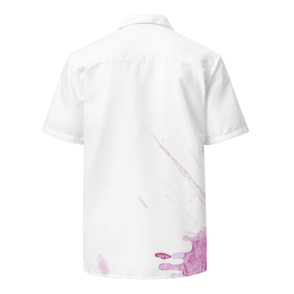 Watercolour Pink Splash - Unisex Button Shirt