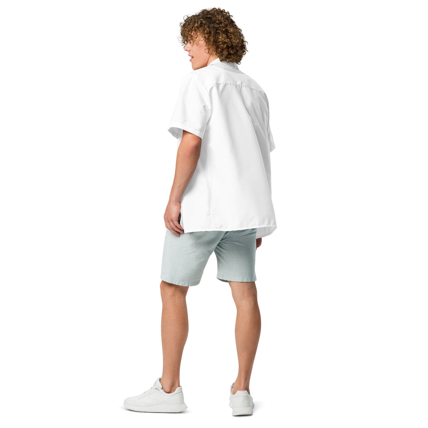 iSAW White Unisex Button Shirt