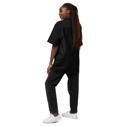 iSAW Black Unisex Button Shirt