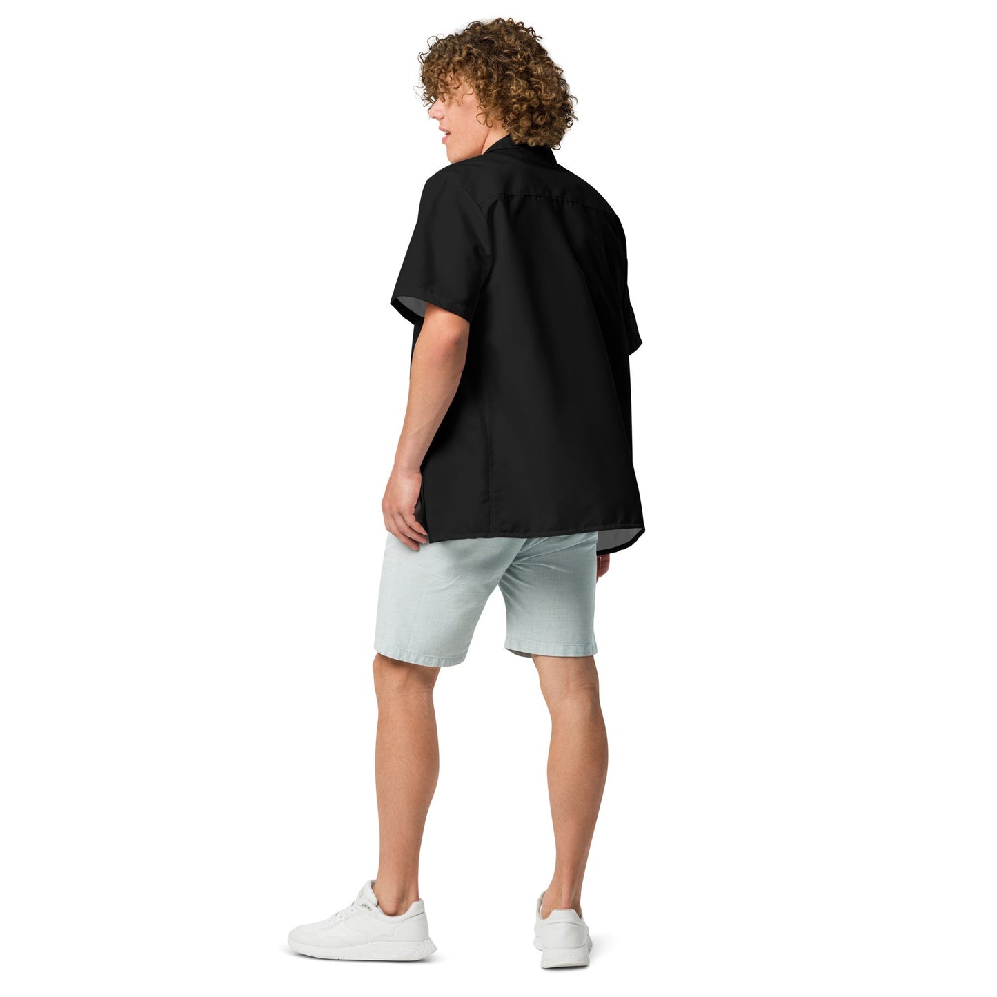 iSAW Black Unisex Button Shirt