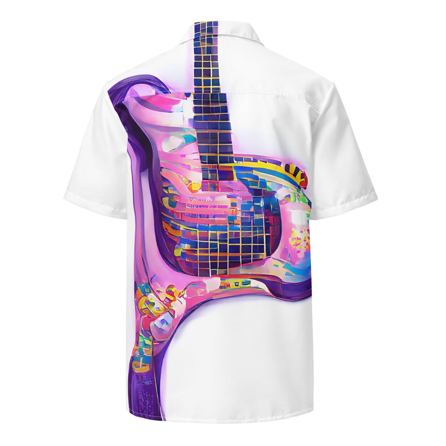 Hippie Guitar -  Womens Button Shirt