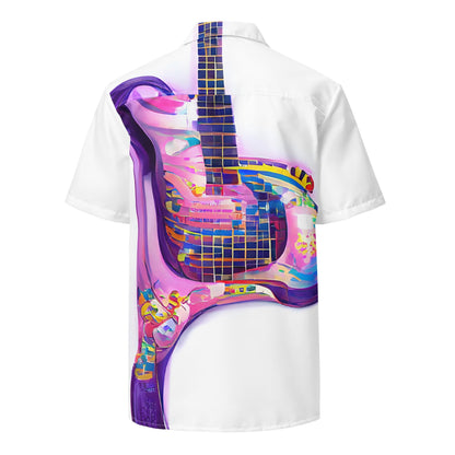 Hippie Guitar -  Womens Button Shirt