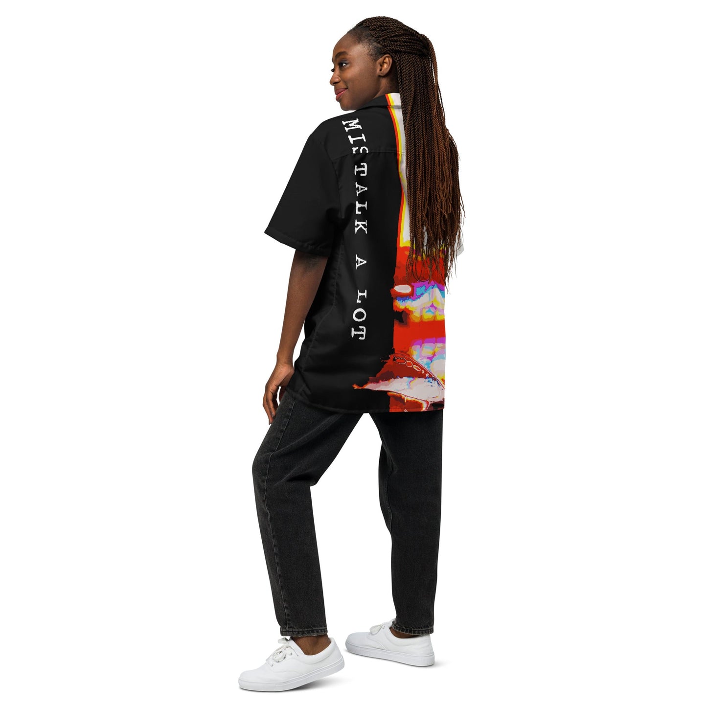 Miss Talk A Lot - Womens Button Shirt