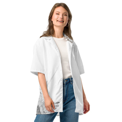 Watercolour Grey Splash - Unisex Button Shirt