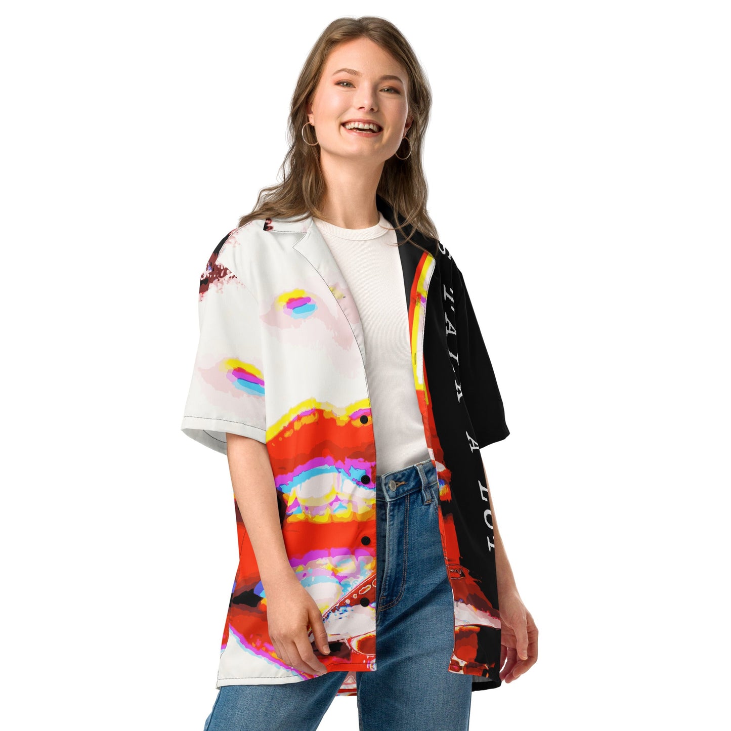 Miss Talk A Lot - Womens Button Shirt