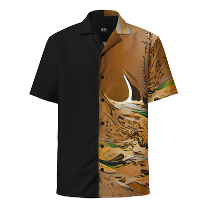Half Black Half Gāolàng - Unisex Button Shirt