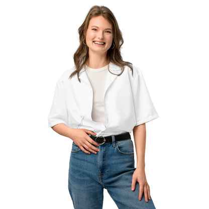 Watercolour Blue Splash - Unisex Button Shirt