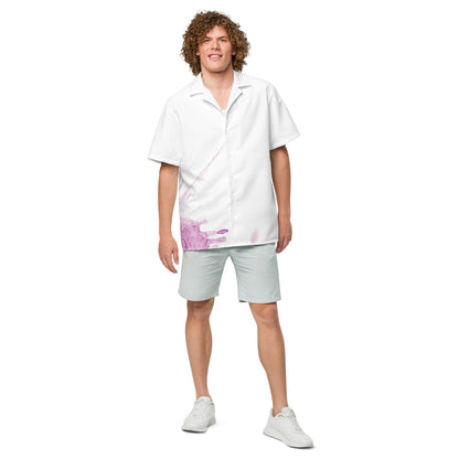 Watercolour Pink Splash - Unisex Button Shirt