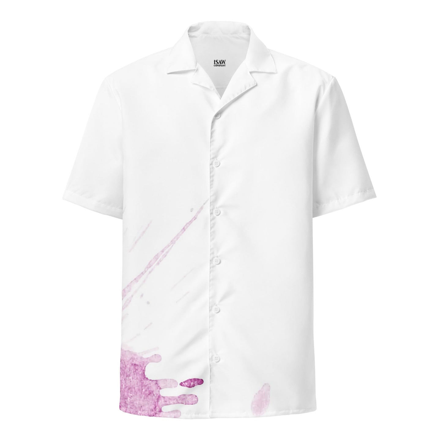 Watercolour Pink Splash - Unisex Button Shirt
