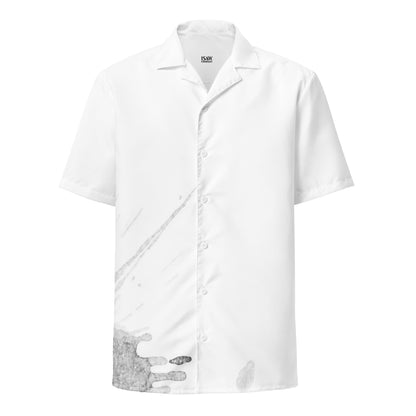 Watercolour Grey Splash - Unisex Button Shirt