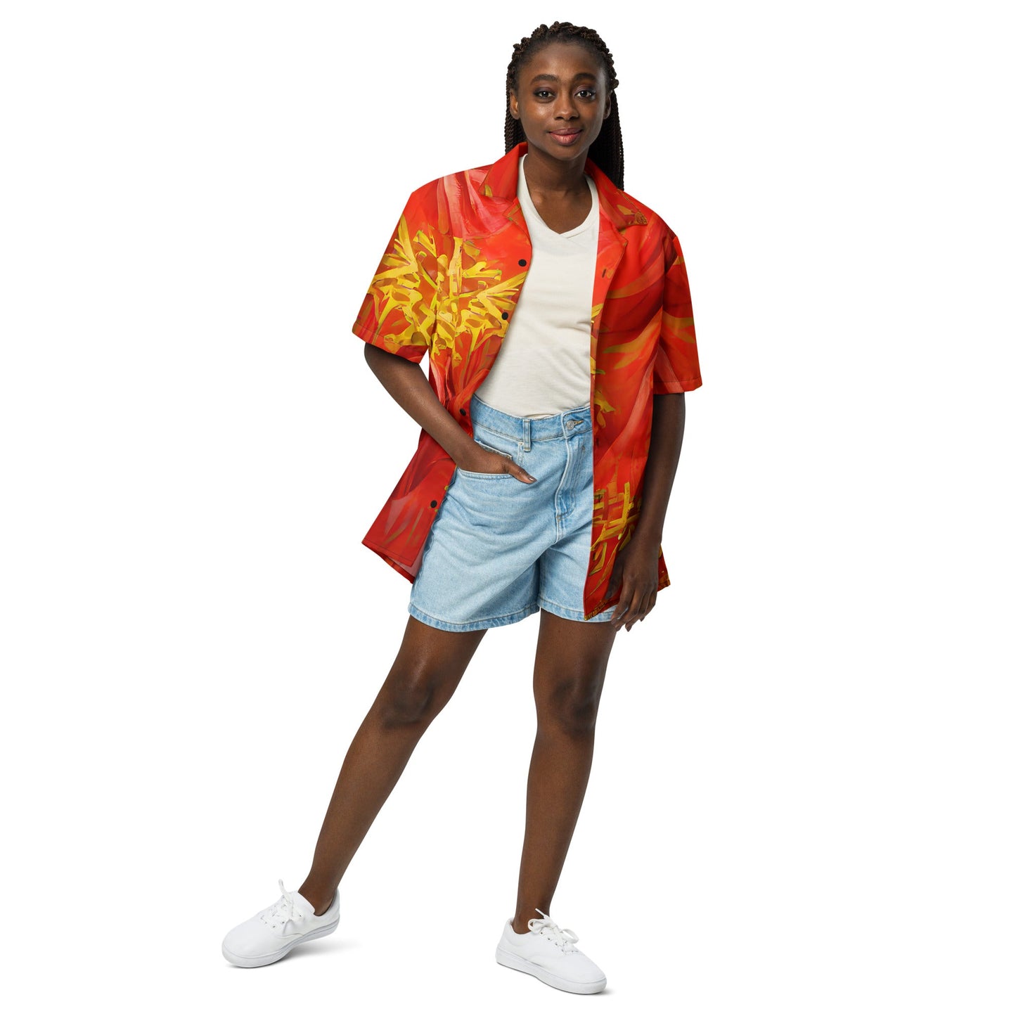 Qízhì - Unisex Button Shirt - iSAW Company