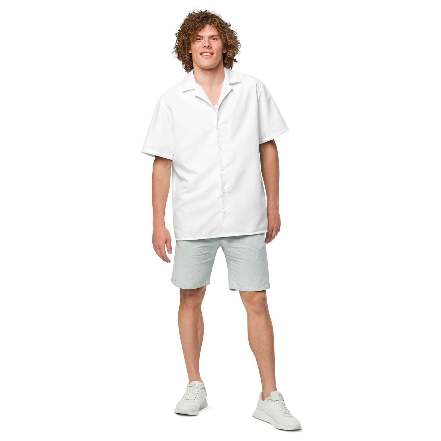 iSAW White Unisex Button Shirt