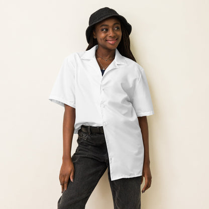iSAW White Unisex Button Shirt