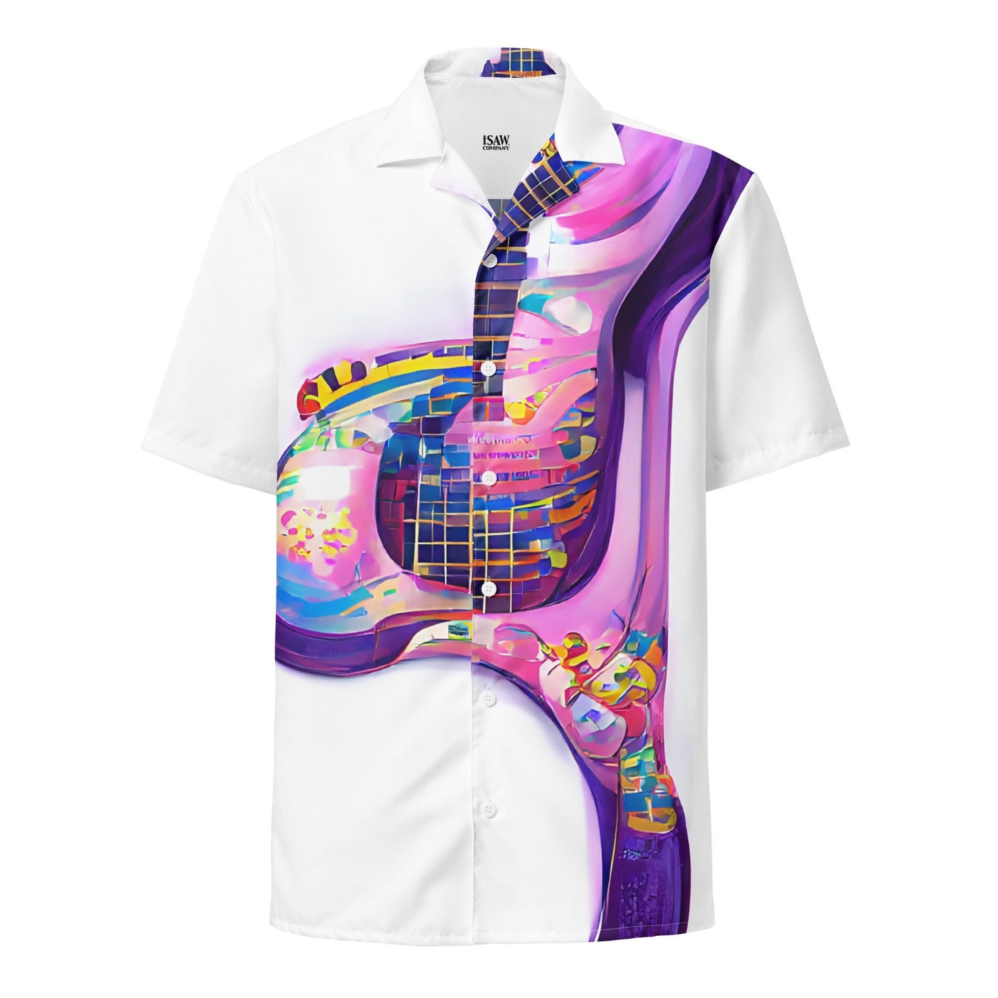 Hippie Guitar -  Womens Button Shirt