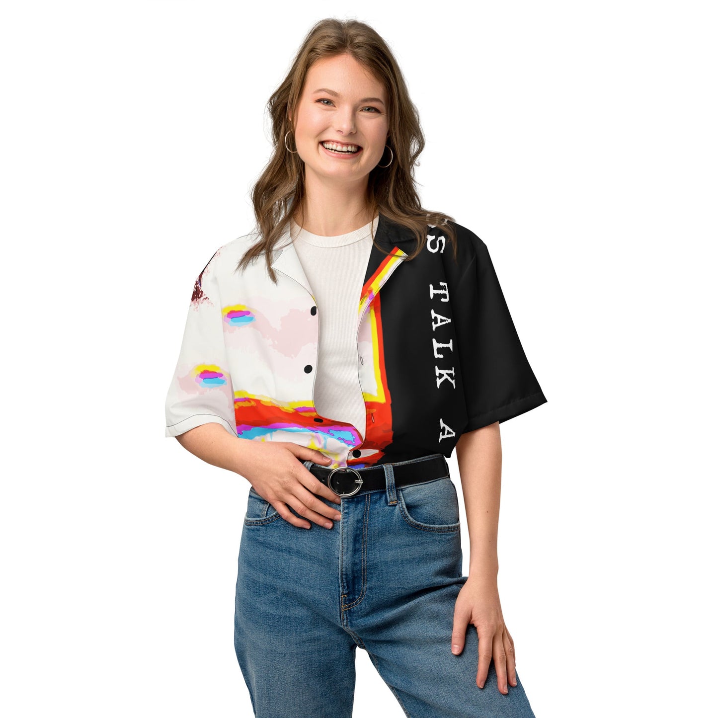 Miss Talk A Lot - Womens Button Shirt