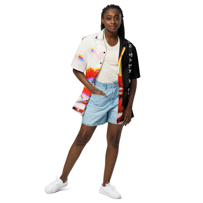 Miss Talk A Lot - Womens Button Shirt