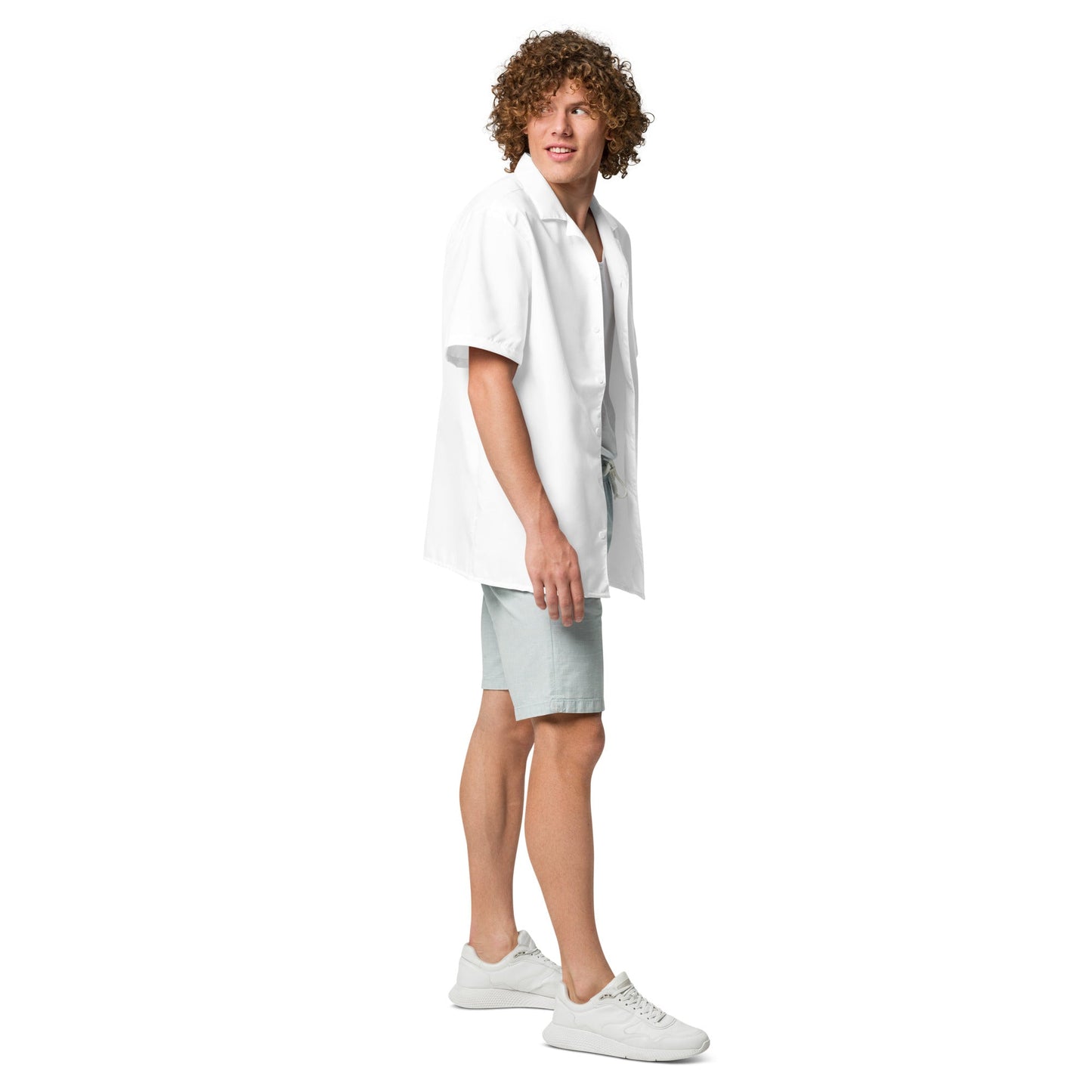 iSAW White Unisex Button Shirt
