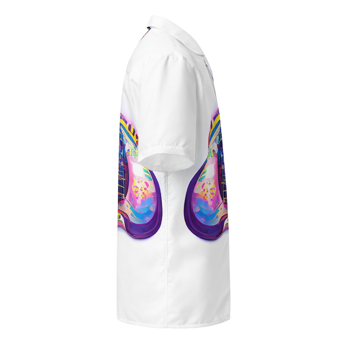 Hippie Guitar -  Womens Button Shirt