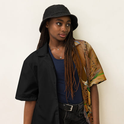 Half Black Half Gāolàng - Unisex Button Shirt
