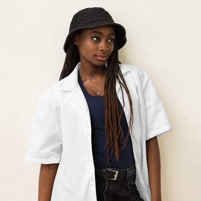 iSAW White Unisex Button Shirt