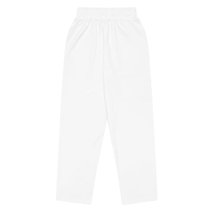 iSAW Unisex White Wide-Leg Joggers