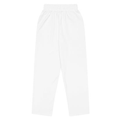 iSAW Unisex White Wide-Leg Joggers