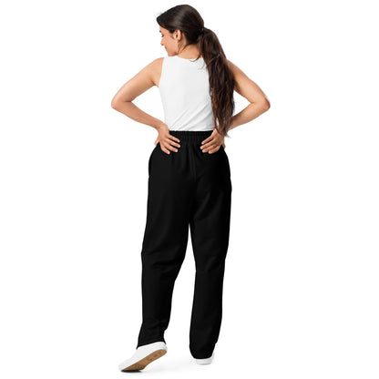 iSAW Unisex Black Wide-Leg Joggers
