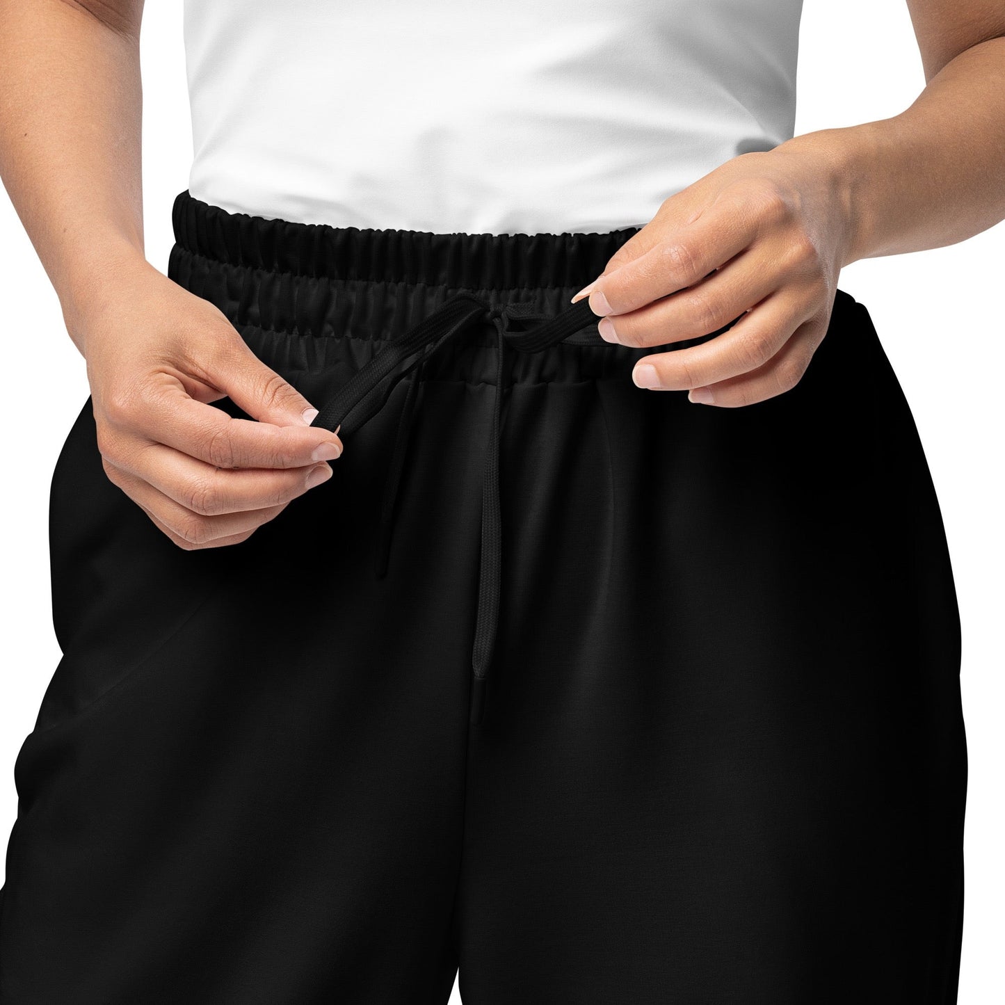 iSAW Unisex Black Wide-Leg Joggers