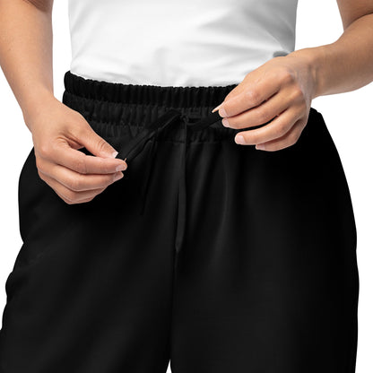 iSAW Unisex Black Wide-Leg Joggers