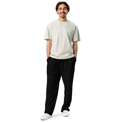 iSAW Unisex Black Wide-Leg Joggers