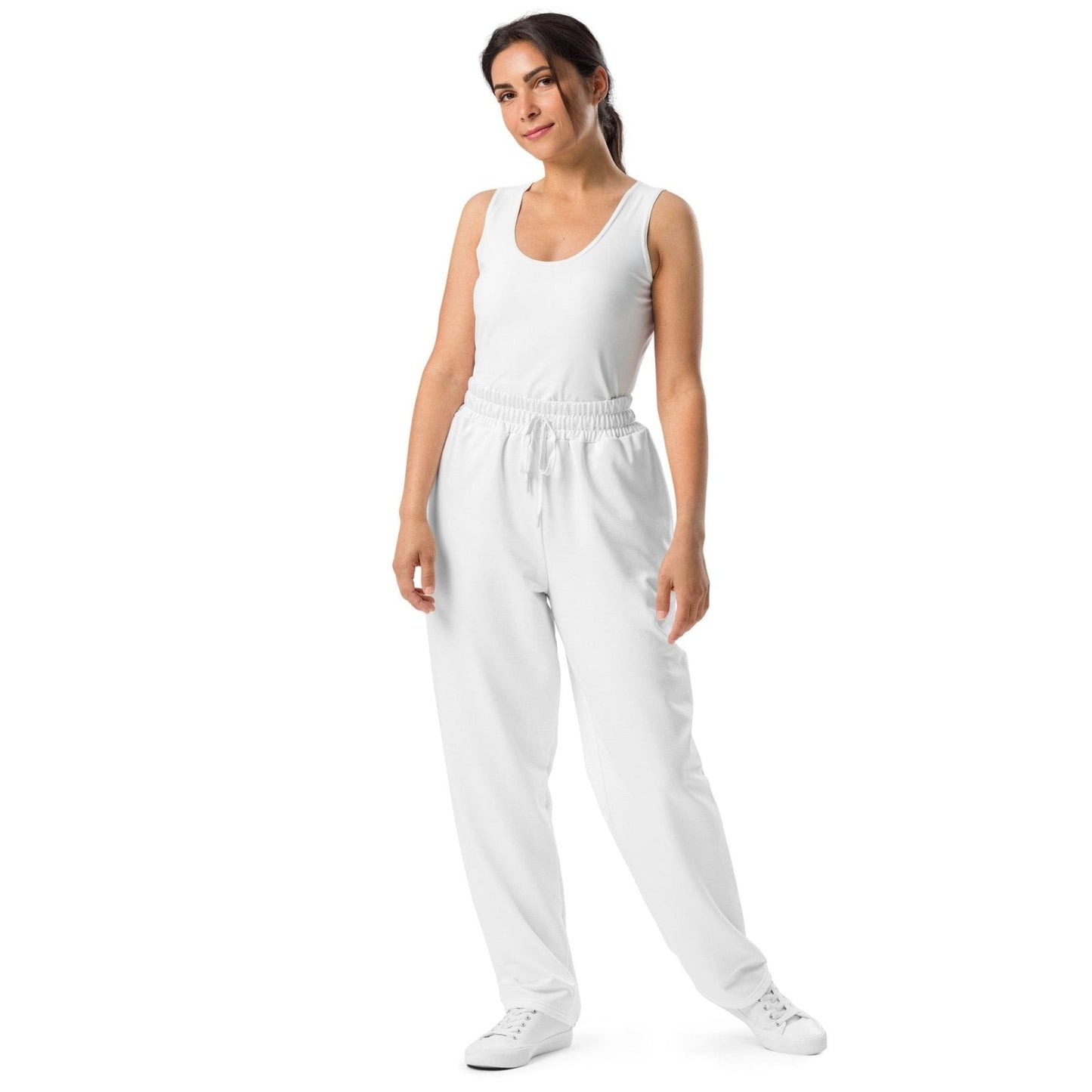 iSAW Unisex White Wide-Leg Joggers