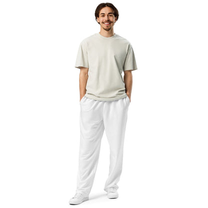 iSAW Unisex White Wide-Leg Joggers