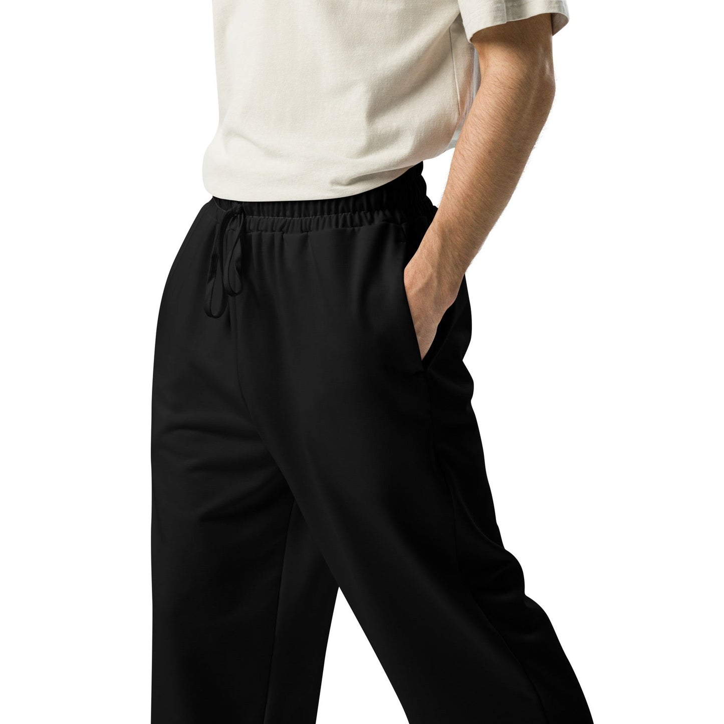 iSAW Unisex Black Wide-Leg Joggers