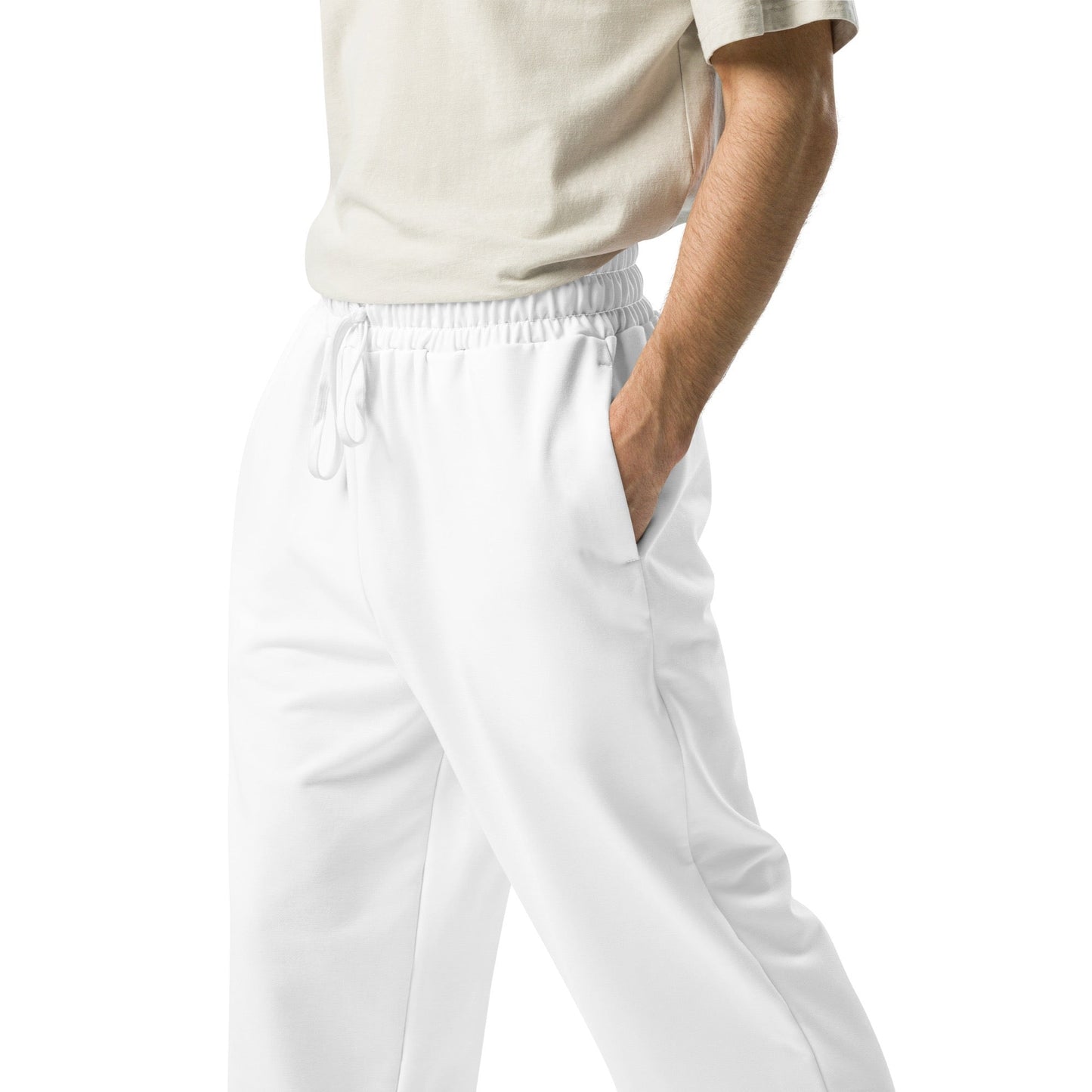 iSAW Unisex White Wide-Leg Joggers