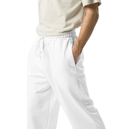 iSAW Unisex White Wide-Leg Joggers