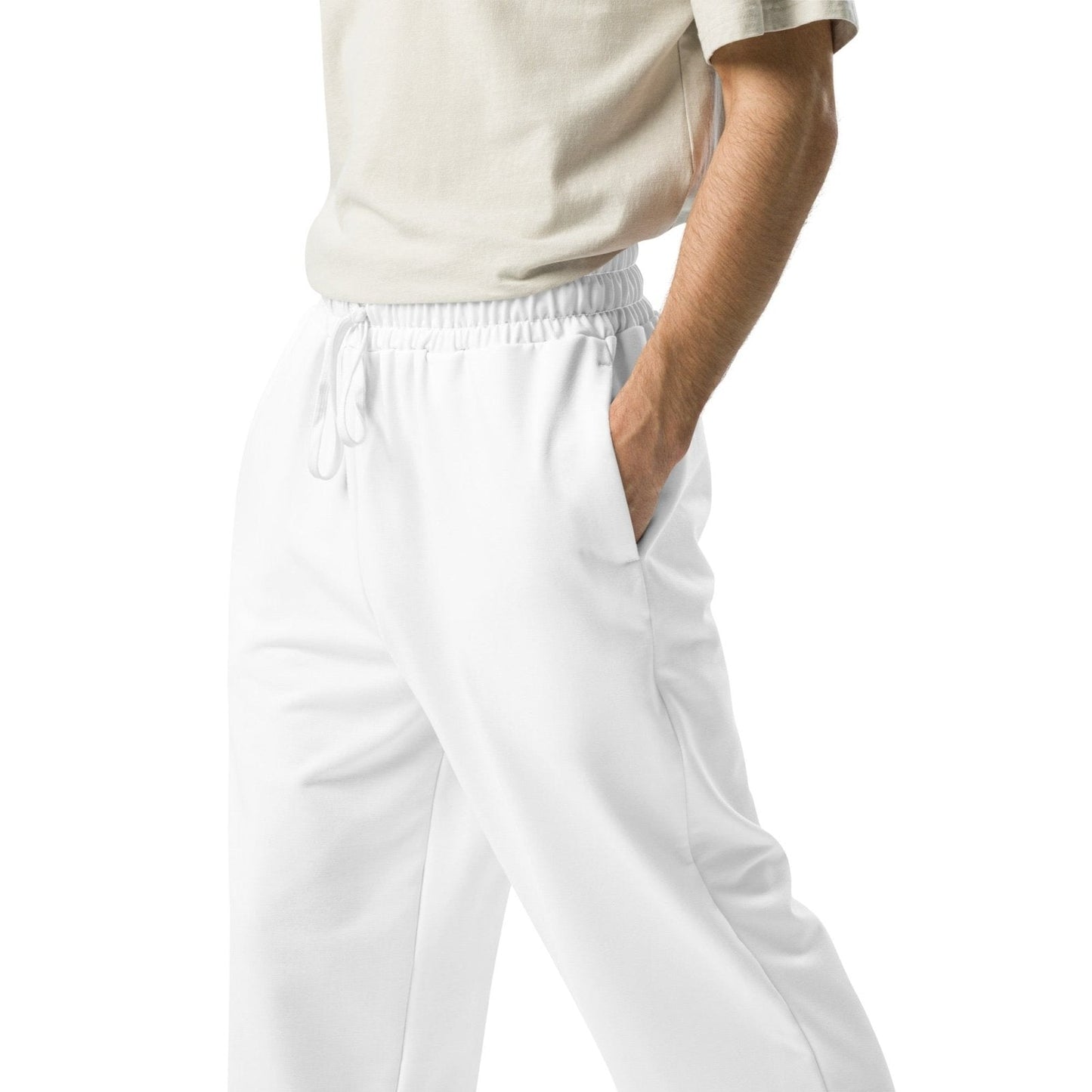 iSAW Unisex White Wide-Leg Joggers