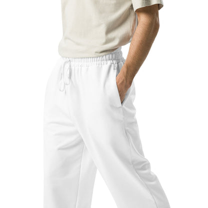 iSAW Unisex White Wide-Leg Joggers