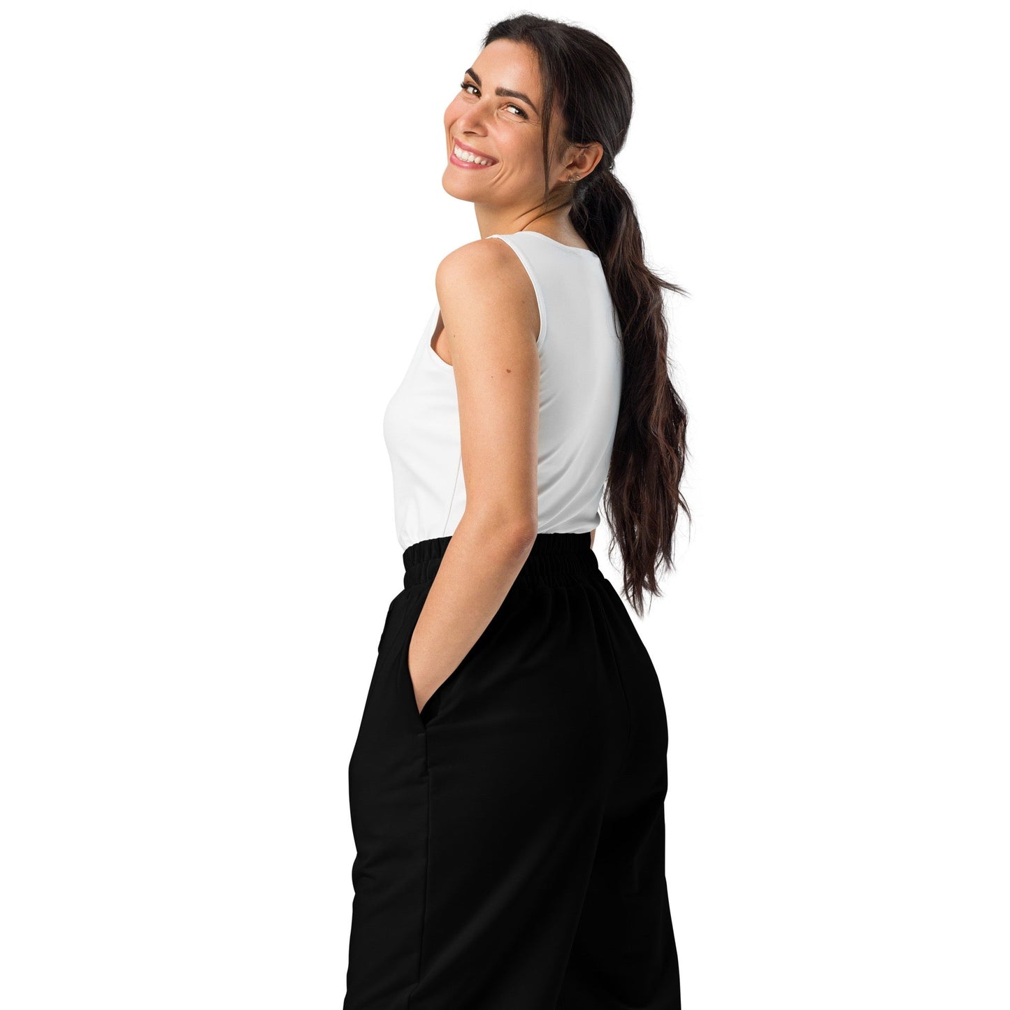 iSAW Unisex Black Wide-Leg Joggers