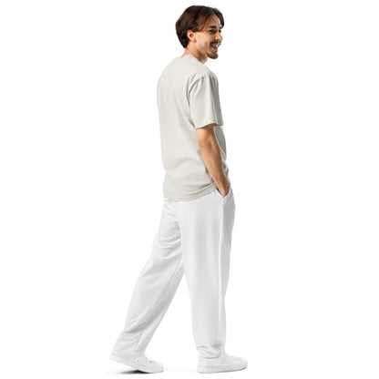 iSAW Unisex White Wide-Leg Joggers