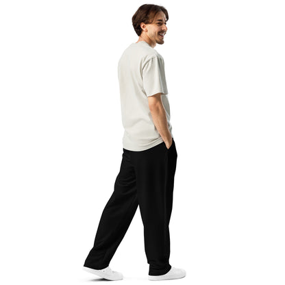 iSAW Unisex Black Wide-Leg Joggers