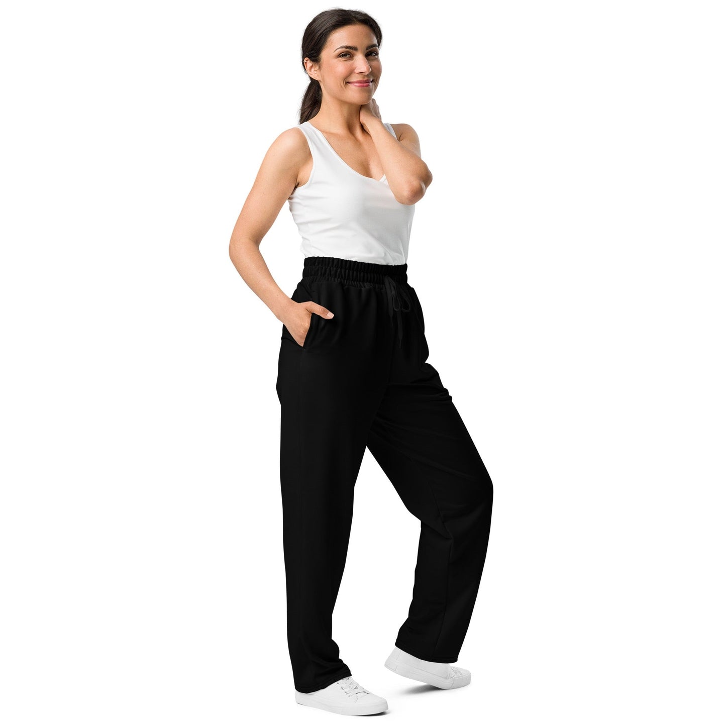 iSAW Unisex Black Wide-Leg Joggers