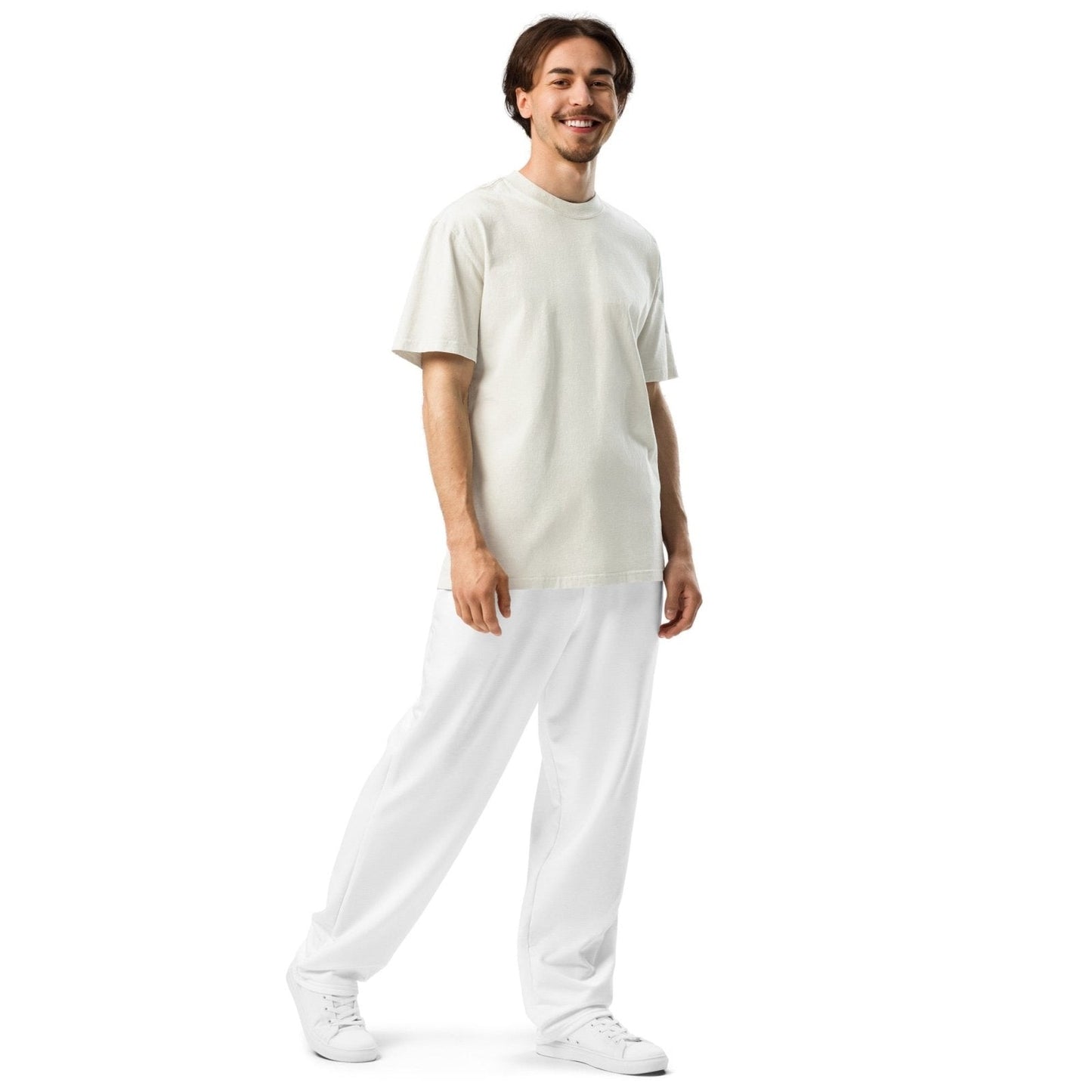 iSAW Unisex White Wide-Leg Joggers