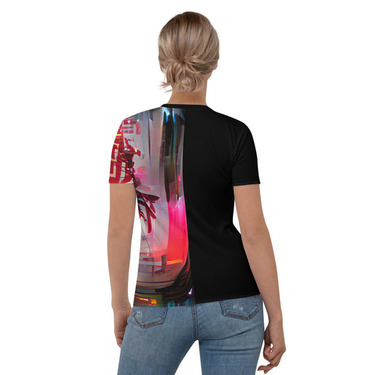 Half Black Half Báijiǔ - Womens T-Shirt