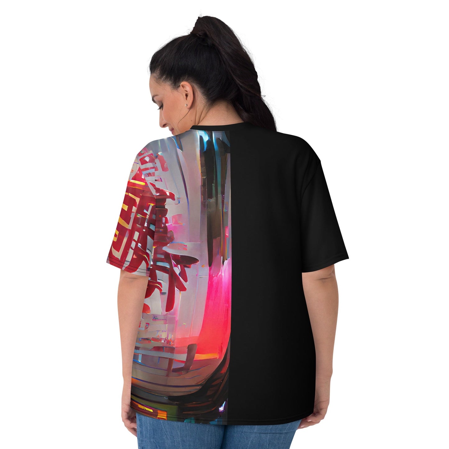 Half Black Half Báijiǔ - Womens T-Shirt