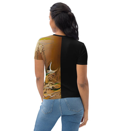 Half Black Half Gāolàng - Womens T-Shirt