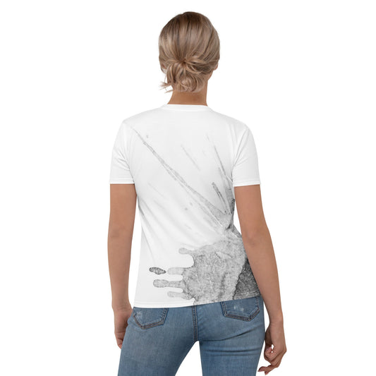 Watercolour Grey Splash - Womens T-Shirt