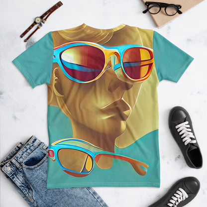 Retro Cool Blue - Womens T-Shirt